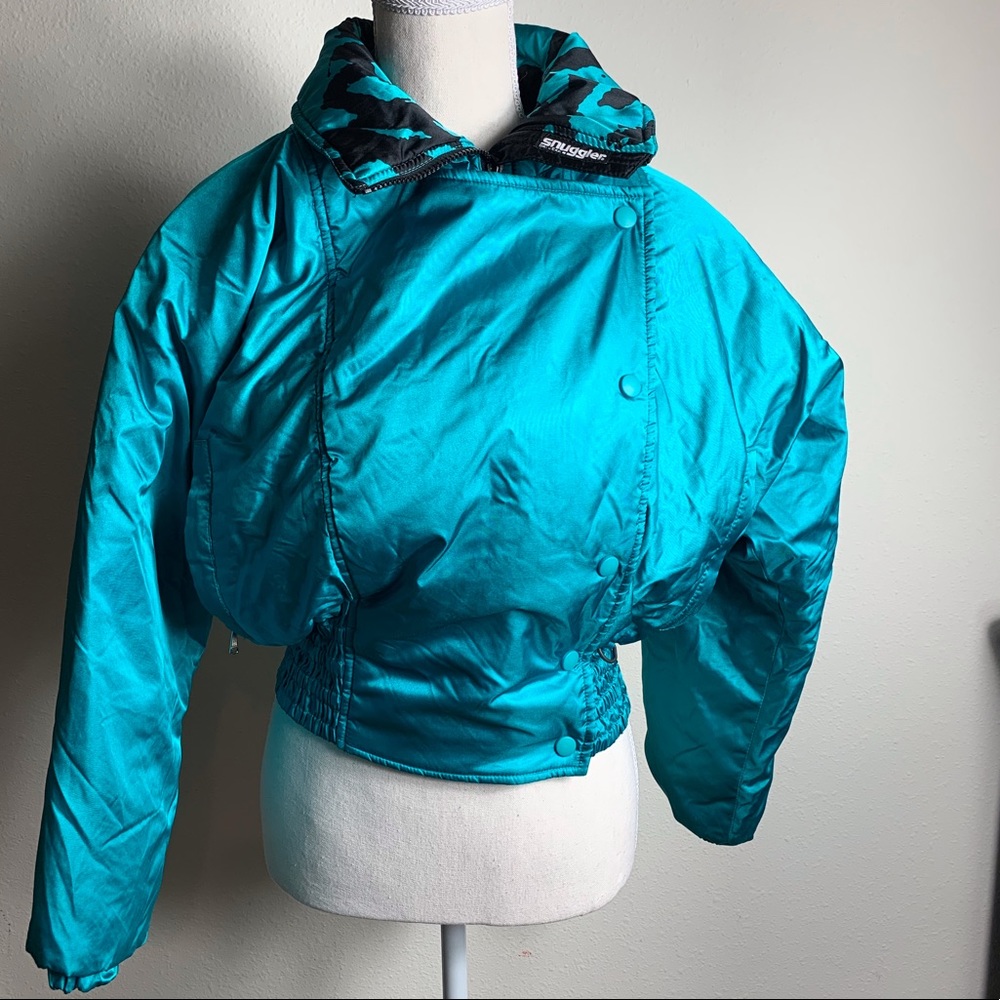 VTG Snuggler Ski Wear Teal Jacket